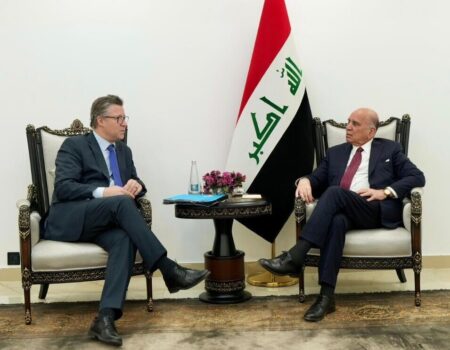 گفتگوی وزیر خارجه عراق با مقام آلمانی درباره تحولات منطقه و مذاکرات ایران و آمریکا