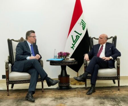 گفتگوی وزیر خارجه عراق با مقام آلمانی درباره تحولات منطقه و مذاکرات ایران و آمریکا
