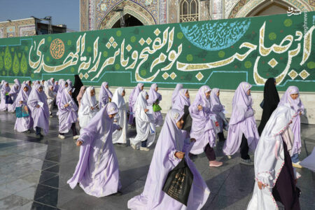 عکس/ مراسم "مهمانی فرشته‌ها" در حرم مطهر رضوی