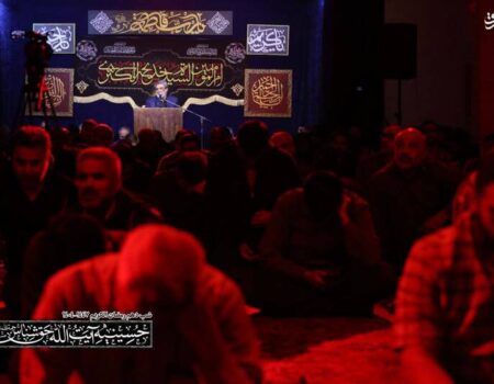 عکس/ شب رحلت حضرت خدیجه(س) در حسینیه آیت‌الله حق‌شناس