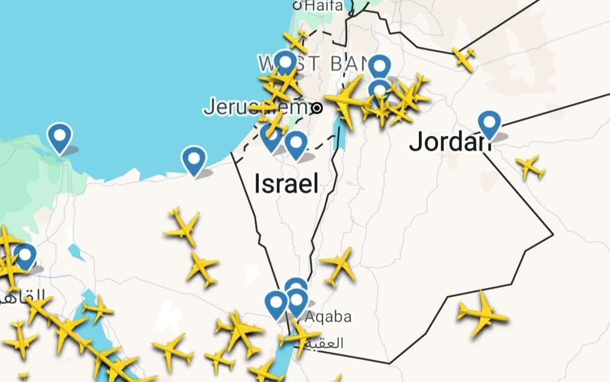 منابع عبری: آسمان اسرائیل بسته شد