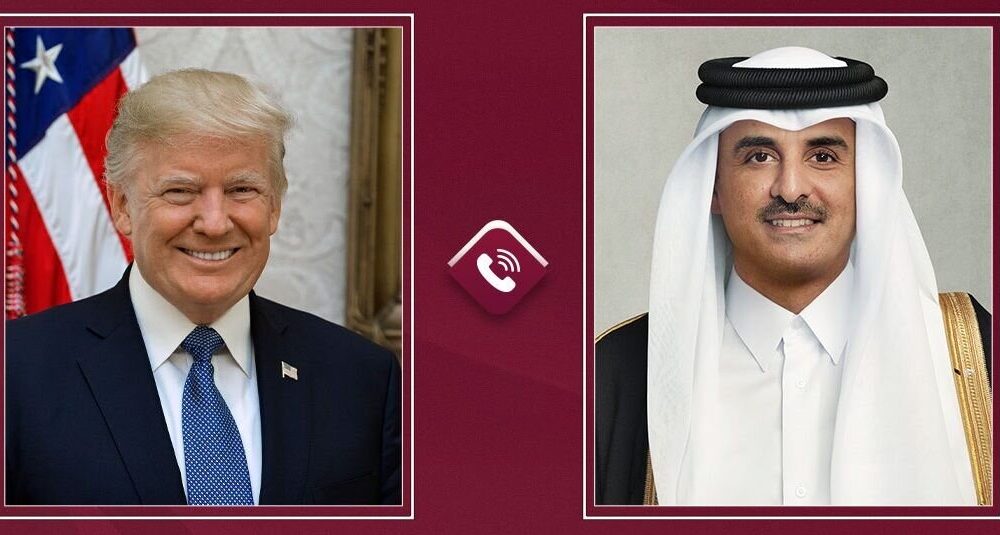 گفت و گوی امیر قطر با ترامپ درباره پیشرفت مذاکرات بین آمریکا و ایران گفت و گوی امیر قطر با ترامپ درباره پیشرفت مذاکرات بین آمریکا و ایران