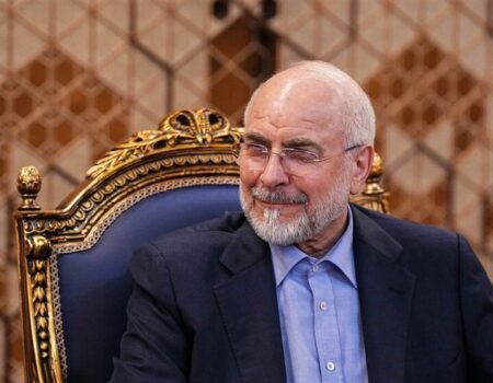 دیدار نخست‌وزیر قطر با قالیباف